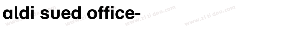 aldi sued office字体转换